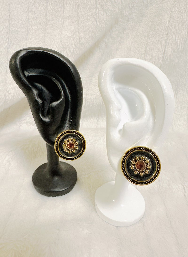 SYNSYB Sparkling Heart/Round/Squre Stud Hypoallergenic Earrings for Women  Jewelry with Gift Box for Wife Mother Girlfriend - Image 4