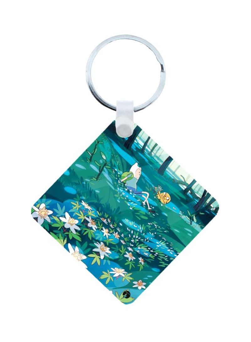 RKN Adventure Time Printed Keychain Blue/Green