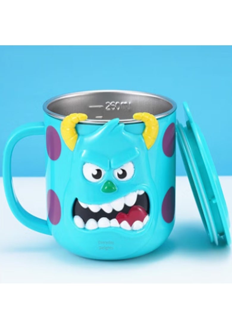 Disney Pixar - Disney Cup Water and Coffee Insulation Stainless Steel Blue Mickey Mouse Princess - Image 1