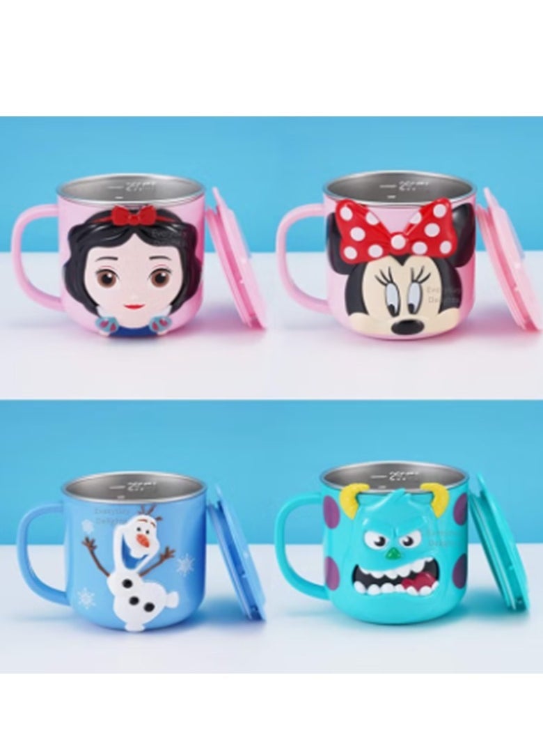 Disney Pixar - Disney Cup Water and Coffee Insulation Stainless Steel Blue Mickey Mouse Princess - Image 1