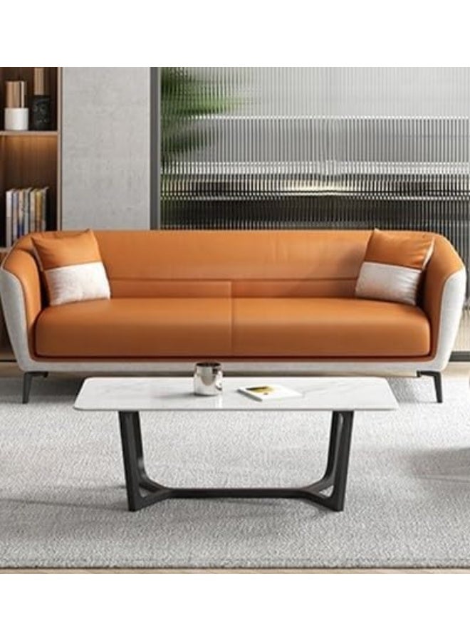 Poppins HOME Modern Sofa Set for Living Room, Tan and Grey (3 Seater) - Image 3