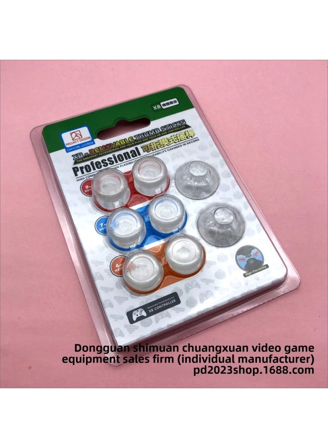 [Source Manufacturer] P5 / P4 / Xb1 Handle Universal 8-in-1 Suit Rocker Replacement Non-slip Button-Product Color:XB1 Transparent-8 In 1/with Packaging  - Image 1