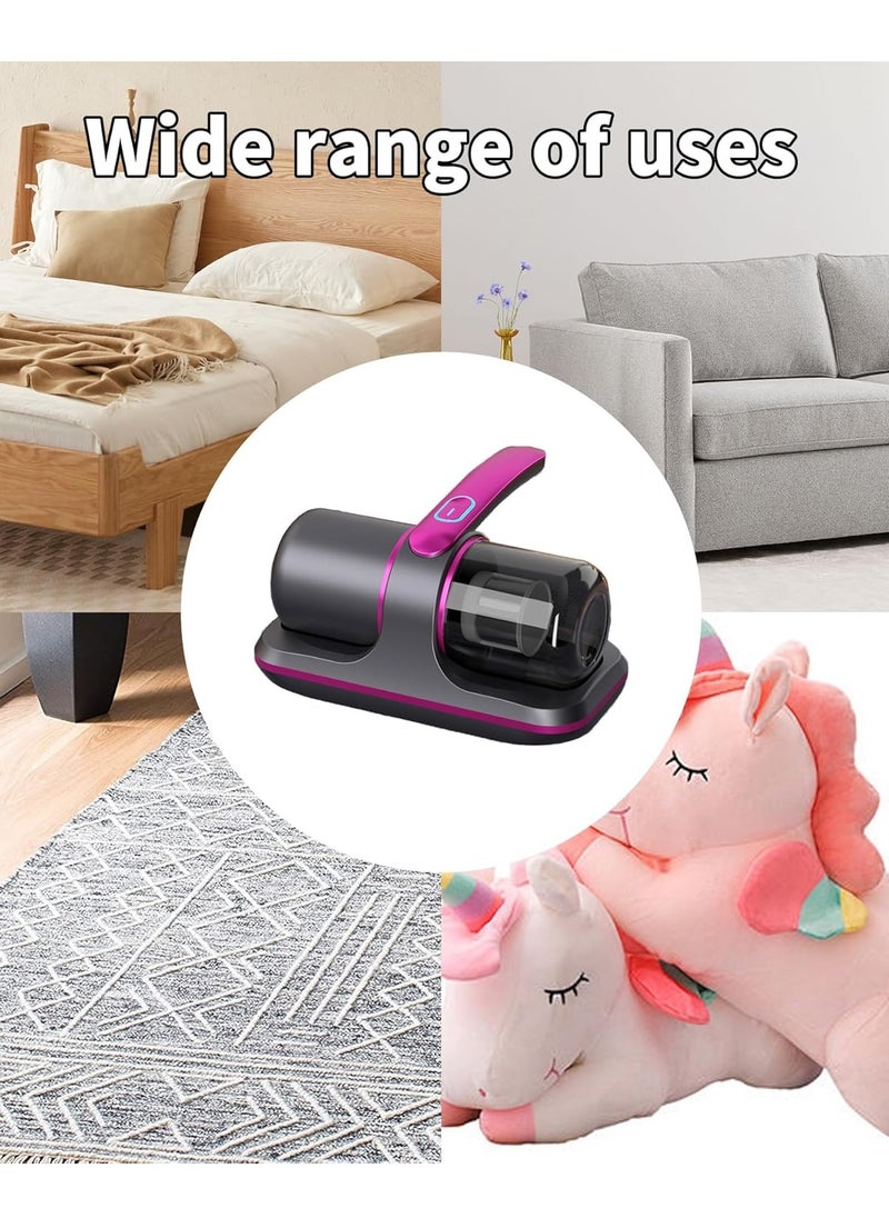 XiuWoo Portable Rechargeable Cordless Handheld Mattress Vacuum Cleaner, Wireless Cordless UV Bed Cleaner, Low Noise Dust Mite Eliminator Cleaning Machine  - Image 5