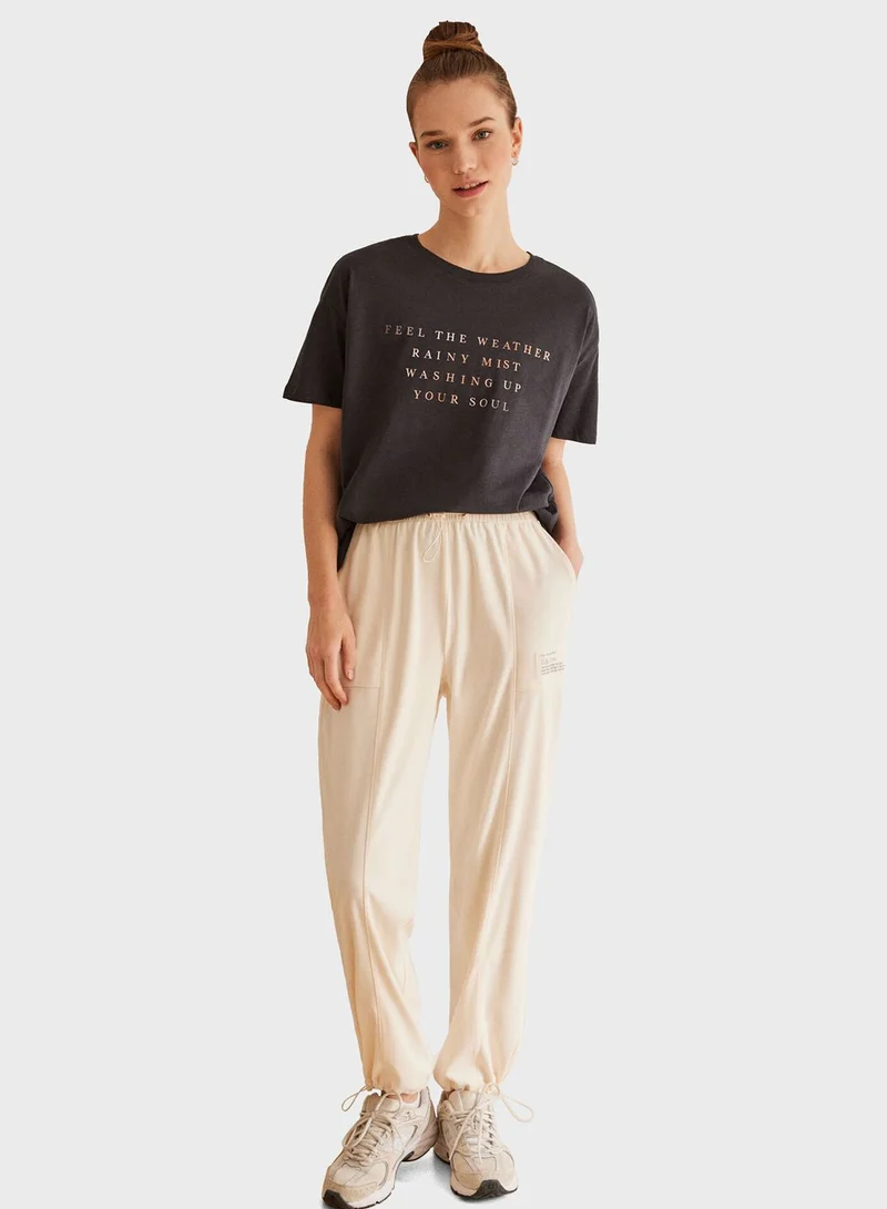 women'secret Drawstring Detail Lounge Pants
