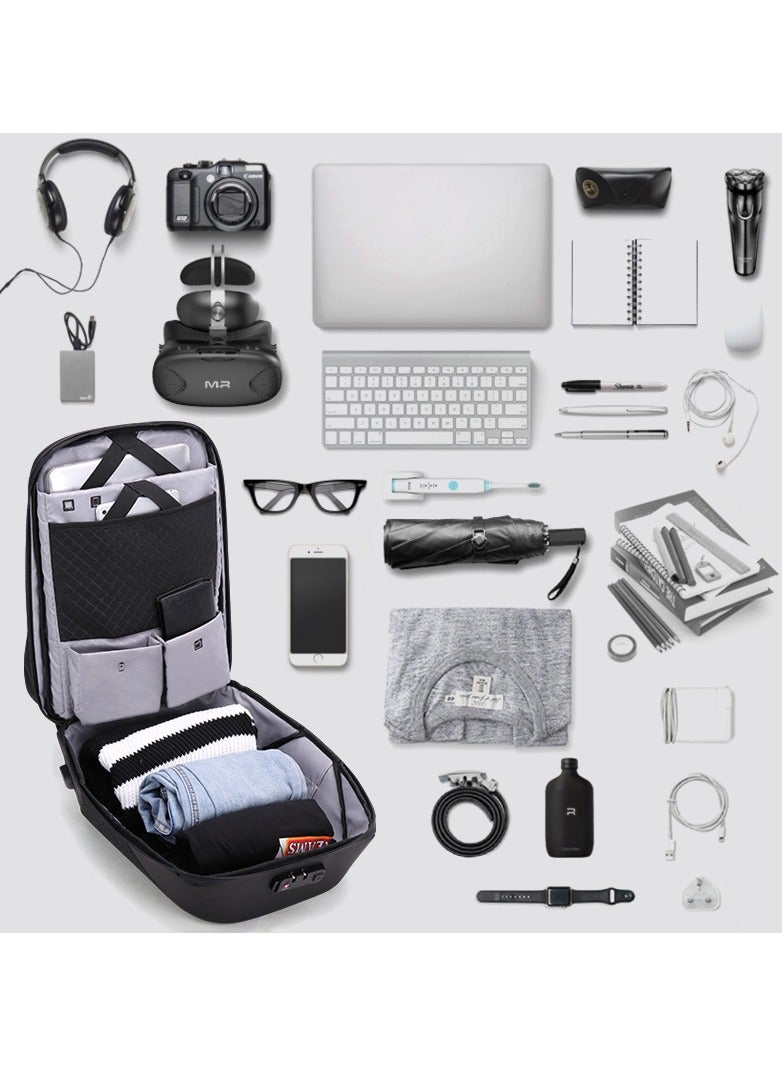 Anti-theft Lock Backpack Computer College Student Bag Support Usb Charging - Image 5