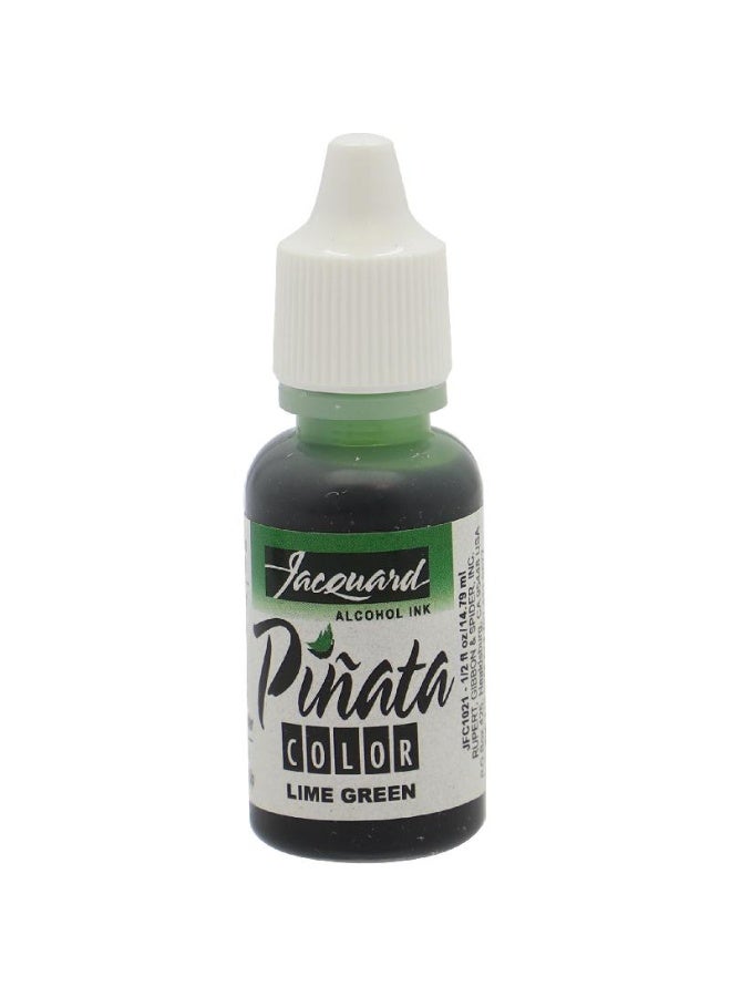 Jacquard Pinata Solvent Base Colors Alcohol Ink Lime Green 14.34 ml ( .50 oz ) - Image 1