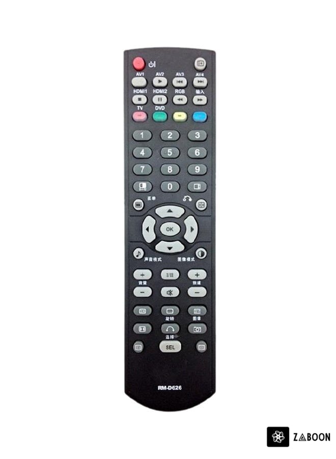 Zaboon Remote Control For Hitachi LCD/LED TV Black
