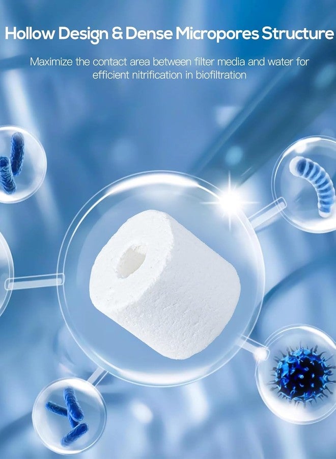 VAYINATO® (500g+500g) Aquarium Filter Media Ceramic Ring with Free Zip Net Bag | Suitable for Fresh Water and Salt Water by Petzlifeworld1Kg - Image 5