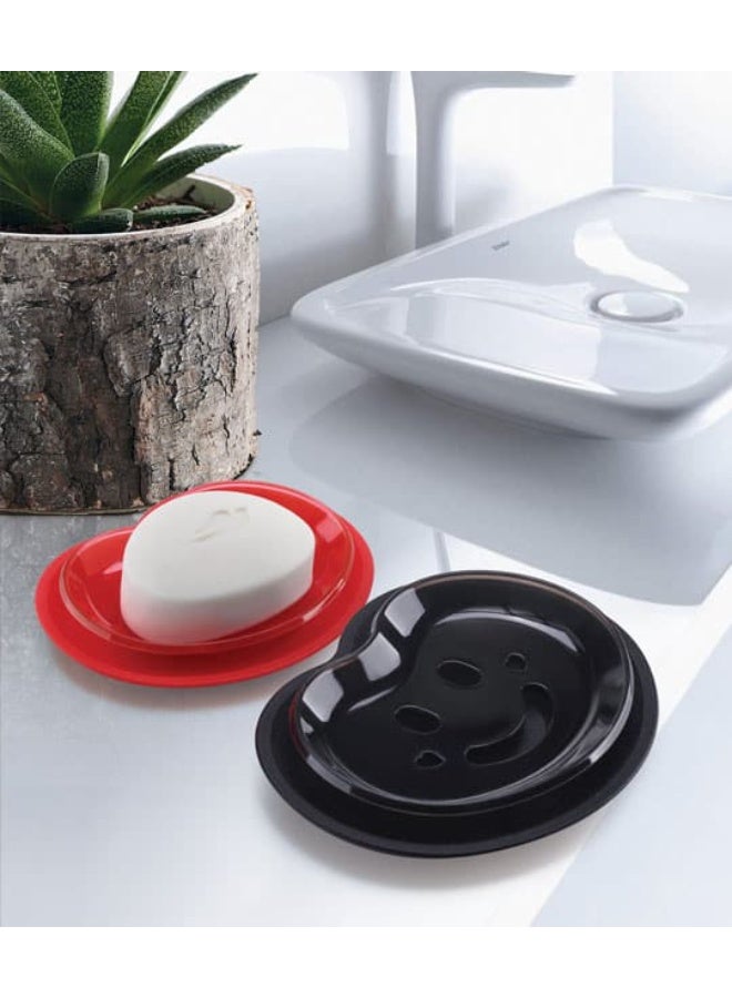 2 pieces Smiley Face Self-Draining Soap Holder for Bathroom & Kitchen Sink - Image 2