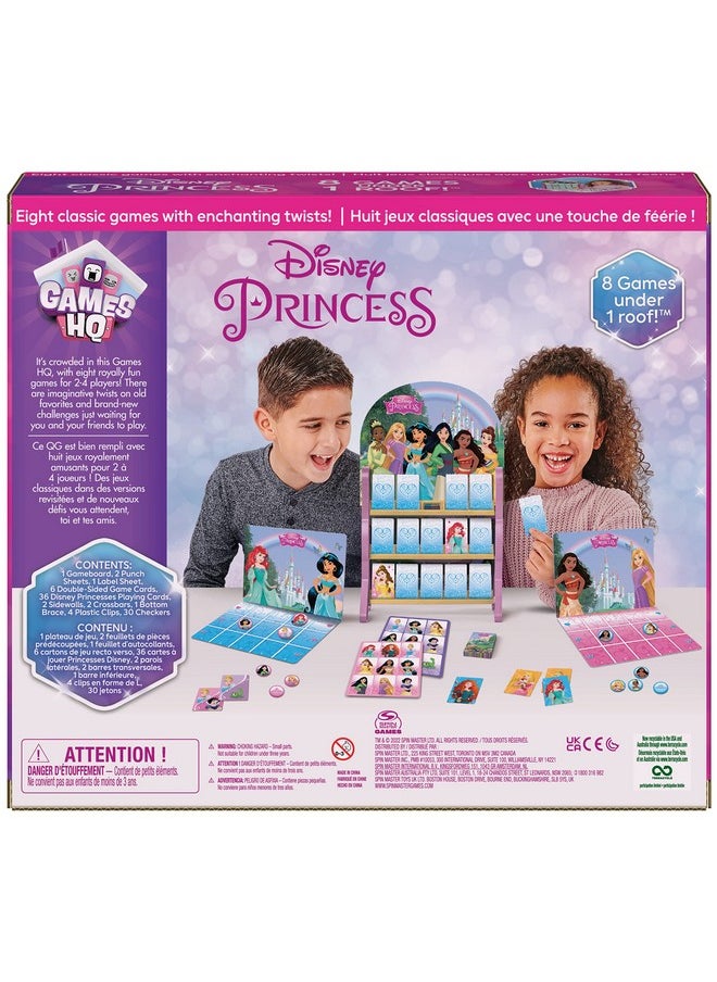 Spin Master Games - Disney Princess Games Hq Board Games For Kids Checkers Tic Tac Toe Bingo Go Fish Card Games Disney Princess Toys For Preschoolers Ages 4 And Up - Image 1
