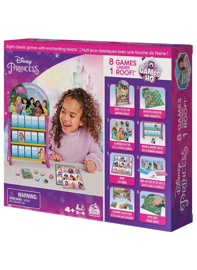 Spin Master Games - Disney Princess Games Hq Board Games For Kids Checkers Tic Tac Toe Bingo Go Fish Card Games Disney Princess Toys For Preschoolers Ages 4 And Up - Image 1