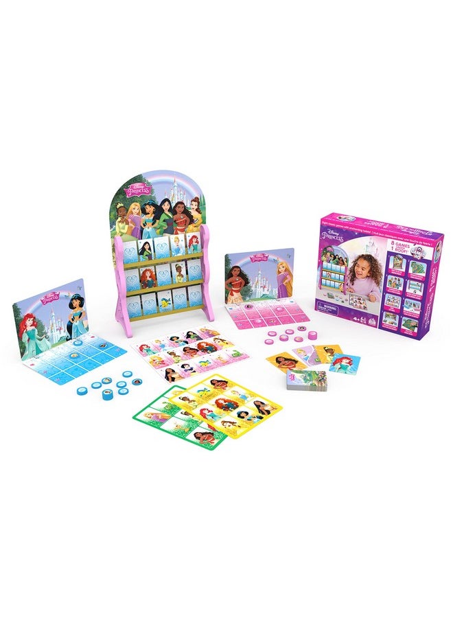 Spin Master Games - Disney Princess Games Hq Board Games For Kids Checkers Tic Tac Toe Bingo Go Fish Card Games Disney Princess Toys For Preschoolers Ages 4 And Up - Image 1