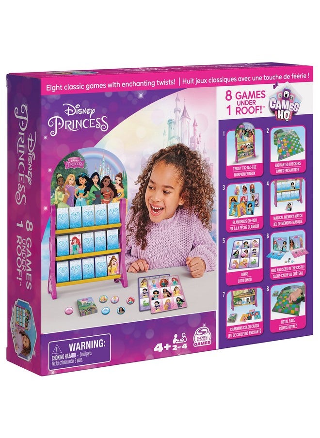 Spin Master Games - Disney Princess Games Hq Board Games For Kids Checkers Tic Tac Toe Bingo Go Fish Card Games Disney Princess Toys For Preschoolers Ages 4 And Up - Image 1