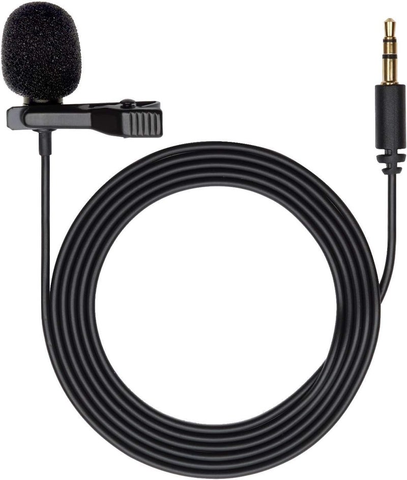 Action Pro Lavalier Lapal Media Mic Clip On TRS Port 3.5mm Adapter Compatible with GoPro-13/12/11/10/9/8/7/6/5 Black Action Camera (Pack of 1) - Image 1