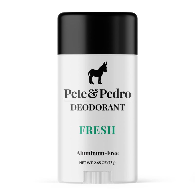 Pete & Pedro FRESH NATURAL DEODORANT | Natural, Aluminum-Free Deodorant - Eucalyptus & Spearmint Scent For Men & Women | Odor-Control, Sweat Protection | Paraben Free, Vegan | Shark Tank 2.65 oz. - Image 1