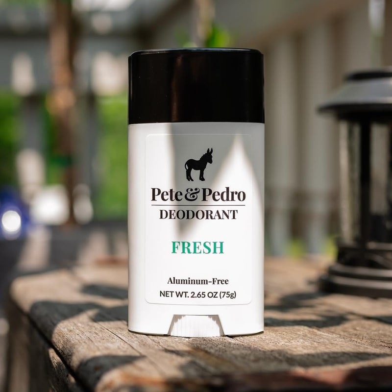 Pete & Pedro FRESH NATURAL DEODORANT | Natural, Aluminum-Free Deodorant - Eucalyptus & Spearmint Scent For Men & Women | Odor-Control, Sweat Protection | Paraben Free, Vegan | Shark Tank 2.65 oz. - Image 5