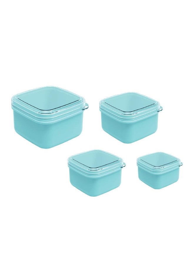 All Time Plastic Bestow Storage Container Set Of 4 For Kitchen Storage | Small Organiser | Microwave Kitchen Storage Set |Bpa Free | Freezer Safe | 100% Food Grade Safe - Image 1