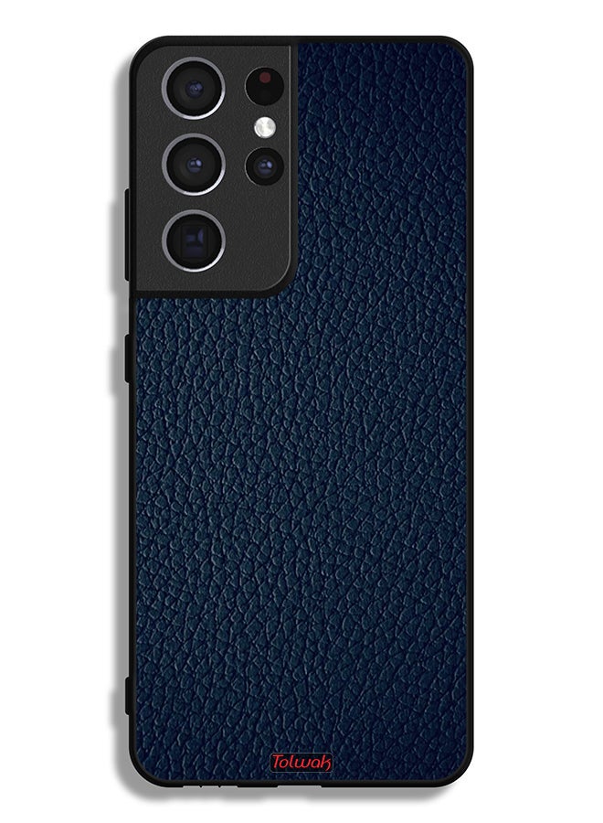 Tolwak Samsung Galaxy S21 Ultra 5G Protective Case Cover Leather Pattern - Image 3