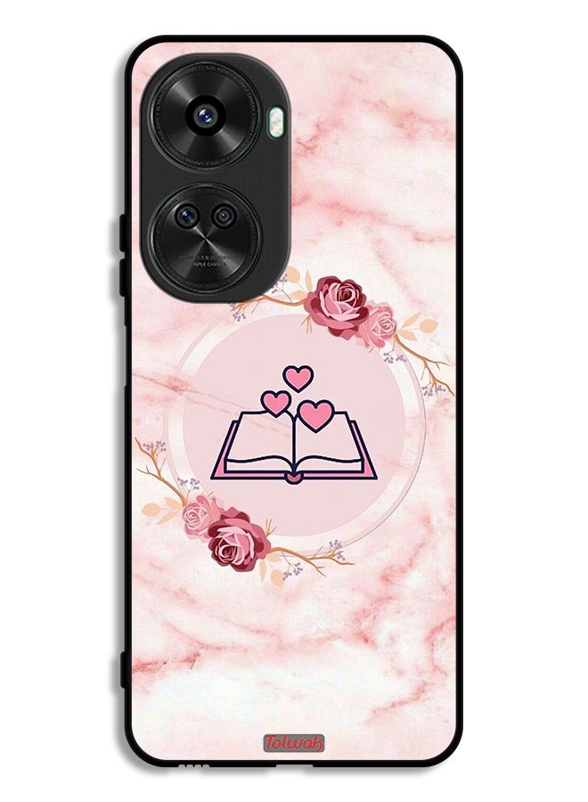 Tolwak Huawei nova 11 SE Protective Case Cover Three Hearts On Book Artwork - Image 1