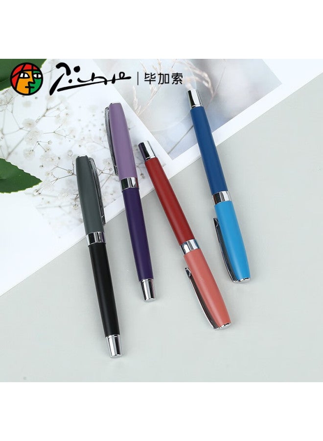 Pimio Signature Pen Ballpoint Pen Business Office Gift Birthday Gift Adult Men And Women Signature Pen Student Calligraphy Pen 0.5Mm Korma Series 755 Matte Purple - Image 4