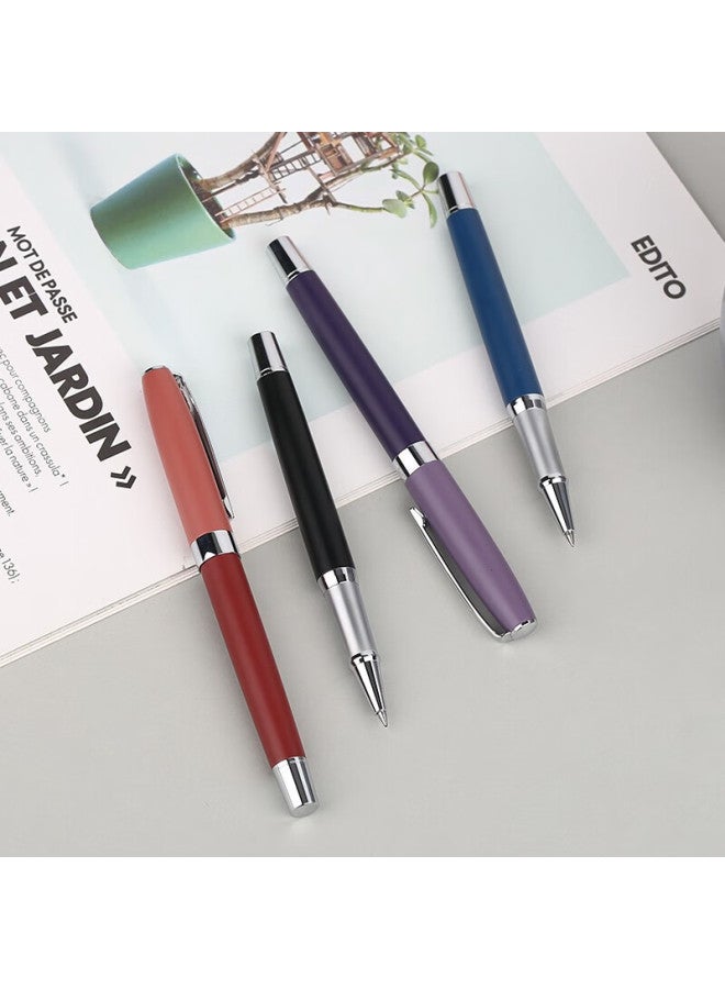 Pimio Signature Pen Ballpoint Pen Business Office Gift Birthday Gift Adult Men And Women Signature Pen Student Calligraphy Pen 0.5Mm Korma Series 755 Matte Purple - Image 3