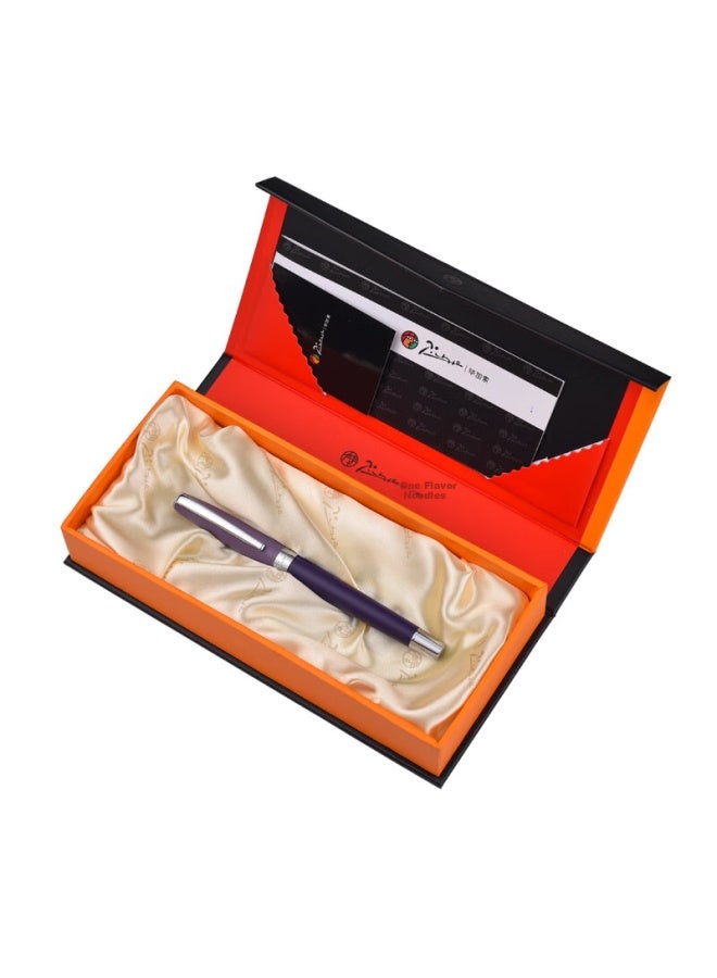 Pimio Signature Pen Ballpoint Pen Business Office Gift Birthday Gift Adult Men And Women Signature Pen Student Calligraphy Pen 0.5Mm Korma Series 755 Matte Purple - Image 2