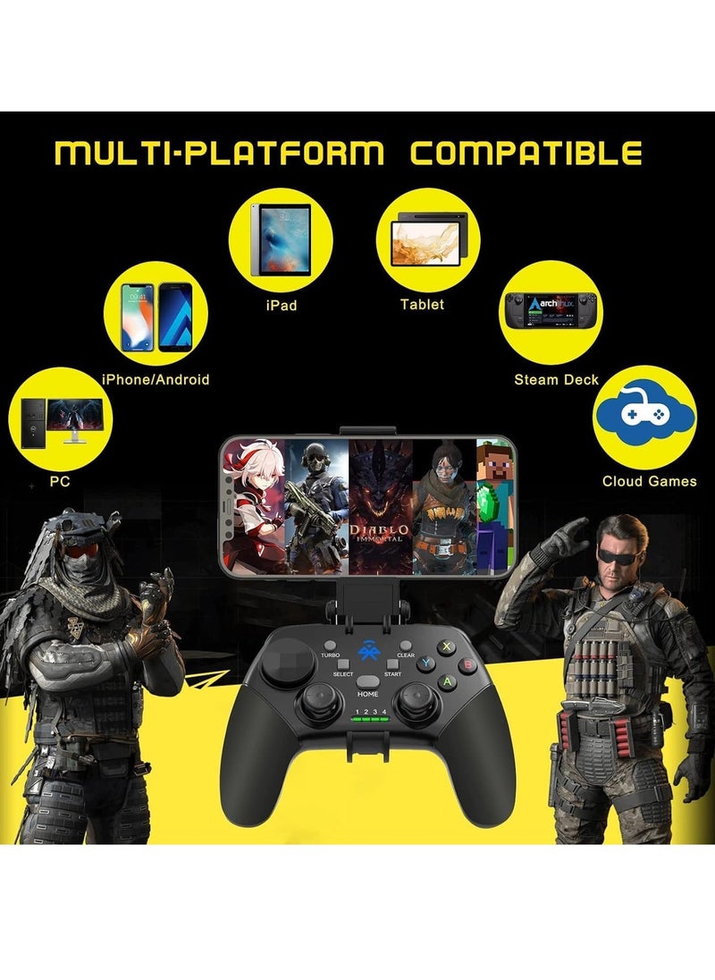 Mobile Gaming Controller for iOS, for Android, for iPad, Tablet, PC, Phone Wireless Controller for iPhone 14 13, for galaxy S22 21, Android Phones, for COD Mobile, for Genshin Impact, for Cloud Gaming - Image 4