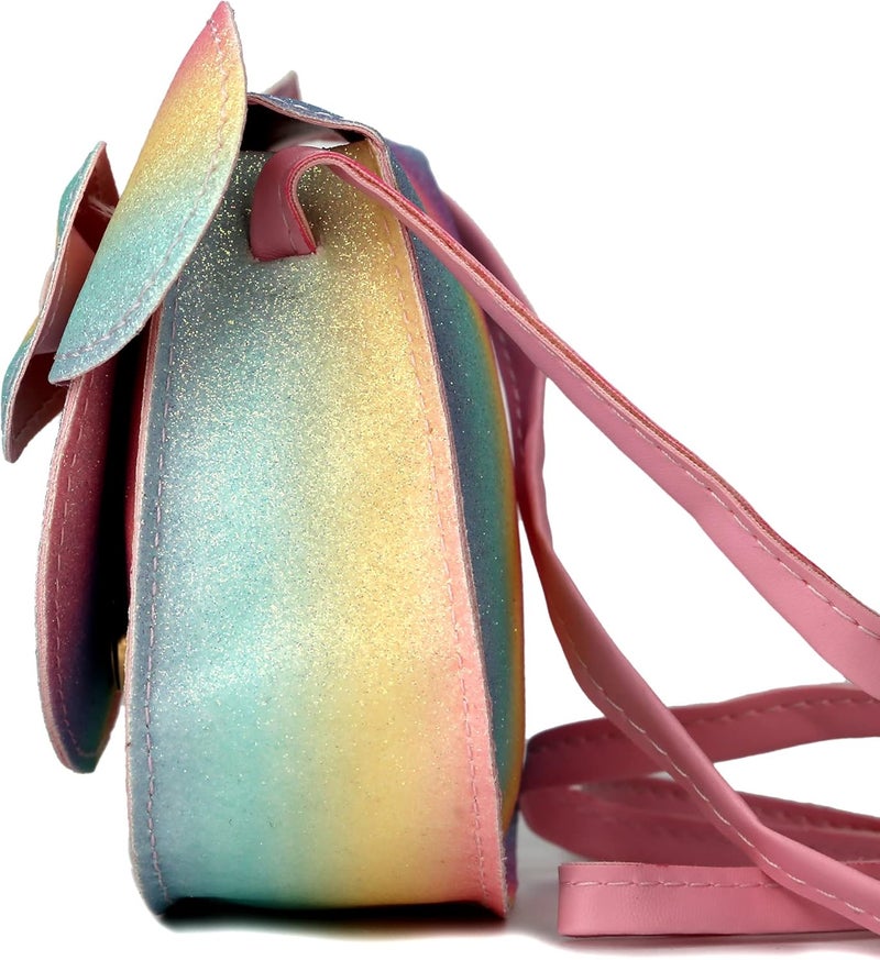 QiMing Little Mouse Ear Bow Crossbody Purse,PU Shoulder Handbag for Kids Girls Toddlers - Image 3
