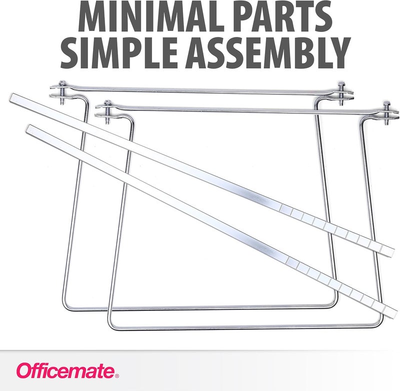 Officemate Adjustable Hanging File Frame for Letter Size Files - 2 Pack - Image 4
