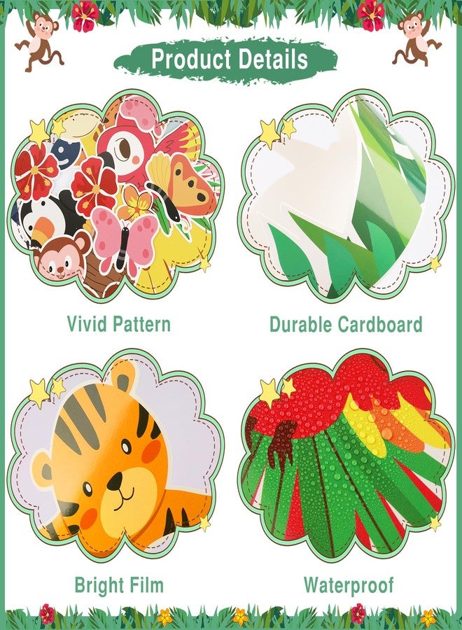 LioNergy Jungle Animals Bulletin Board Decoration Set Wild About Learning Classroom Cutouts Bulletin Board Wall Door Decor for Kindergarten Preschool Elementary Middle School - Wild About Learning - Image 4