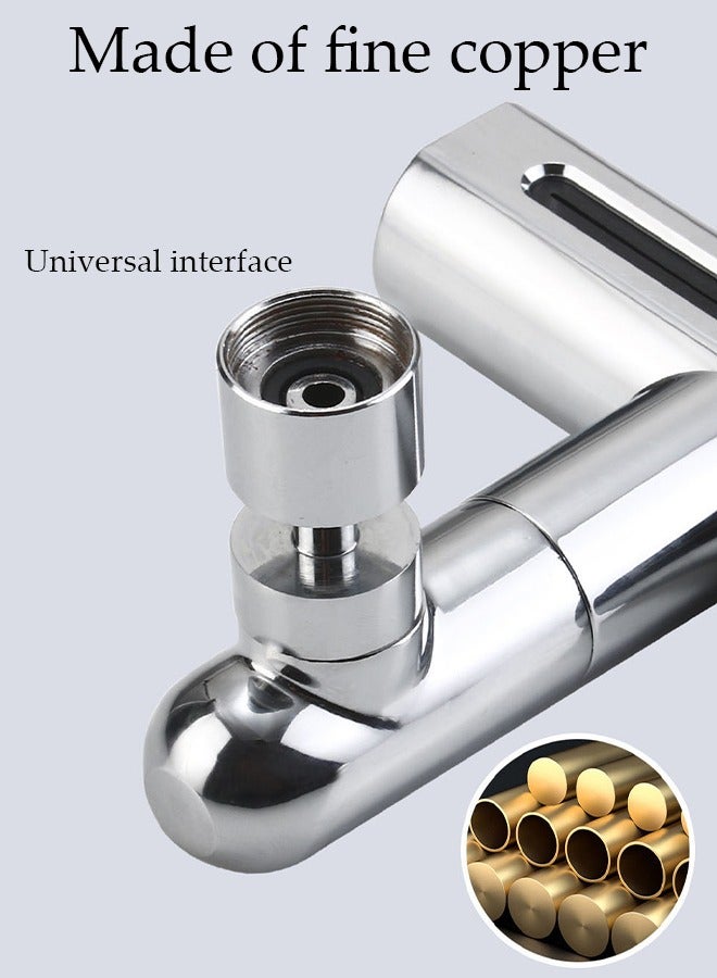 DUNISO Stainless Steel Kitchen Faucet with 360° Rotating Water Outlet 3 Effluent Ways Of Water, Vintage Single Handle Kitchen Sink Faucet High Arc Kitchen Faucet Classic Style Fashion-forward Built to Last  - Image 4