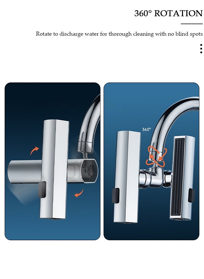 DUNISO Kitchen Faucet with 360° Rotating Water Outlet 3 Effluent Ways Of Water, Vintage Single Handle Kitchen Sink Faucet High Arc Kitchen Faucet Classic Style Fashion-forward Built to Last - Image 2