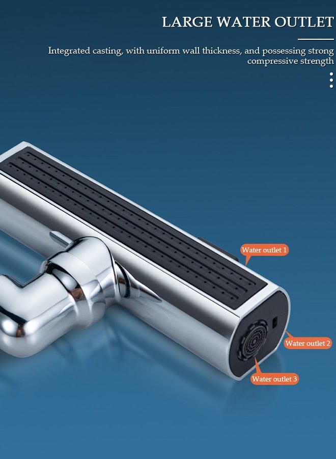 DUNISO Kitchen Faucet with 360° Rotating Water Outlet 3 Effluent Ways Of Water, Vintage Single Handle Kitchen Sink Faucet High Arc Kitchen Faucet Classic Style Fashion-forward Built to Last - Image 4