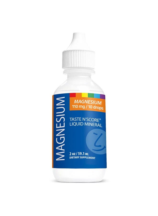 SENSEable Supplements Taste N' Score Magnesium Liquid Ionic Mineral Supplement; 100% Pure; 110 mg; 72 Servings  - Image 1
