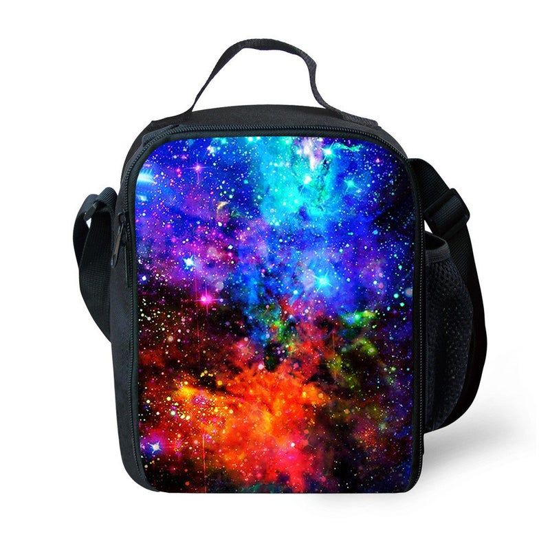 CAIWEI Galaxy Lunch Bag Insulated Lunch Box Cooler Bag Starry sky 2