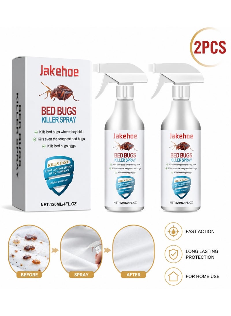 Jakehoe Bed Bugs Killer Spray with Natural Plant Extracts 120ml - Image 1
