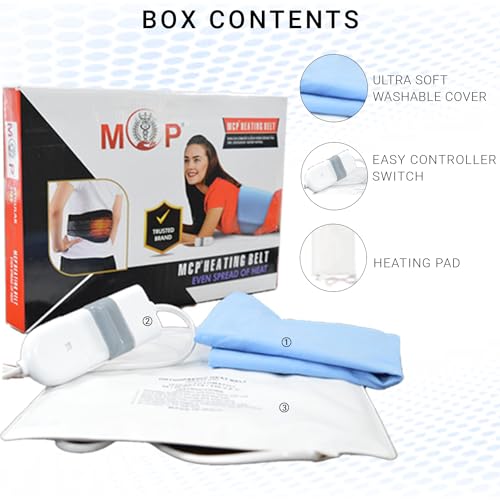 MCP Heat Therapy Orthopaedic Pain Reliever Electric Heating Pad with Belt; Auto Temperature Controller for Joints, Muscle, Back, Leg, Shoulder, Knee, Neck, Multicolour - Image 5