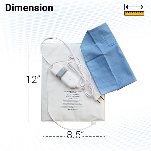 MCP Heat Therapy Orthopaedic Pain Reliever Electric Heating Pad with Belt; Auto Temperature Controller for Joints, Muscle, Back, Leg, Shoulder, Knee, Neck, Multicolour - Image 4