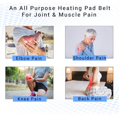 MCP Heat Therapy Orthopaedic Pain Reliever Electric Heating Pad with Belt; Auto Temperature Controller for Joints, Muscle, Back, Leg, Shoulder, Knee, Neck, Multicolour - Image 3