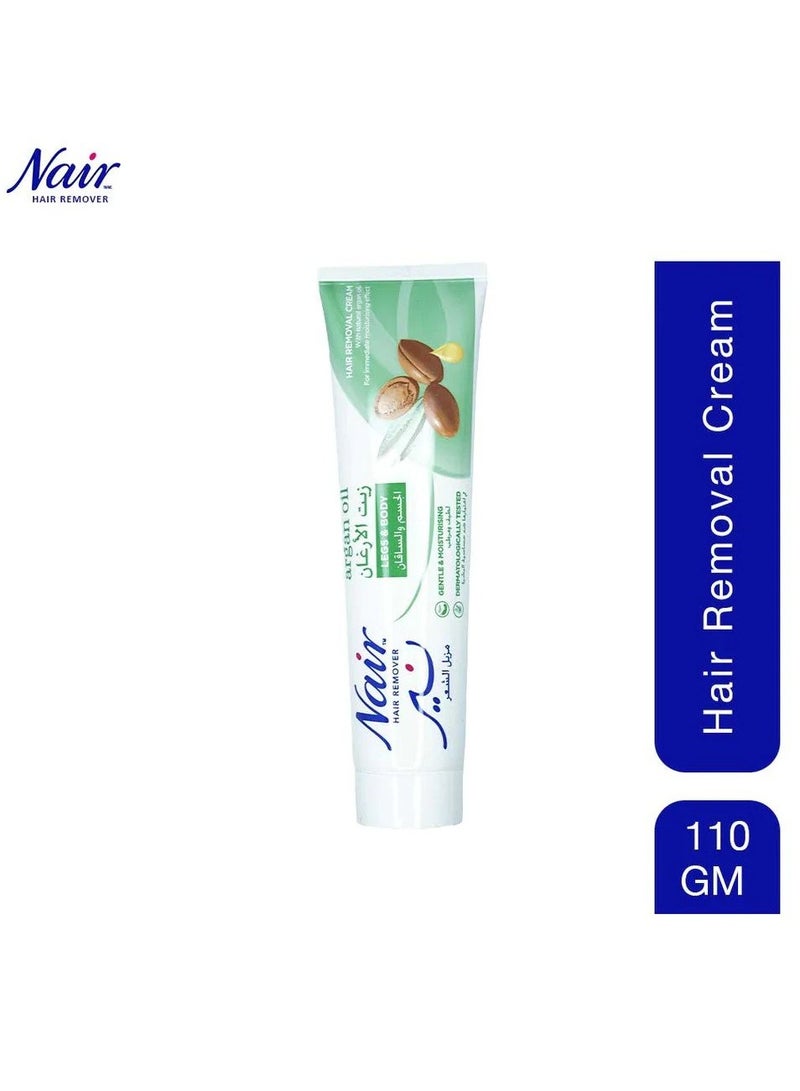 Nair Hair Remover Cream Tube Argan Oil 110gm - Image 1
