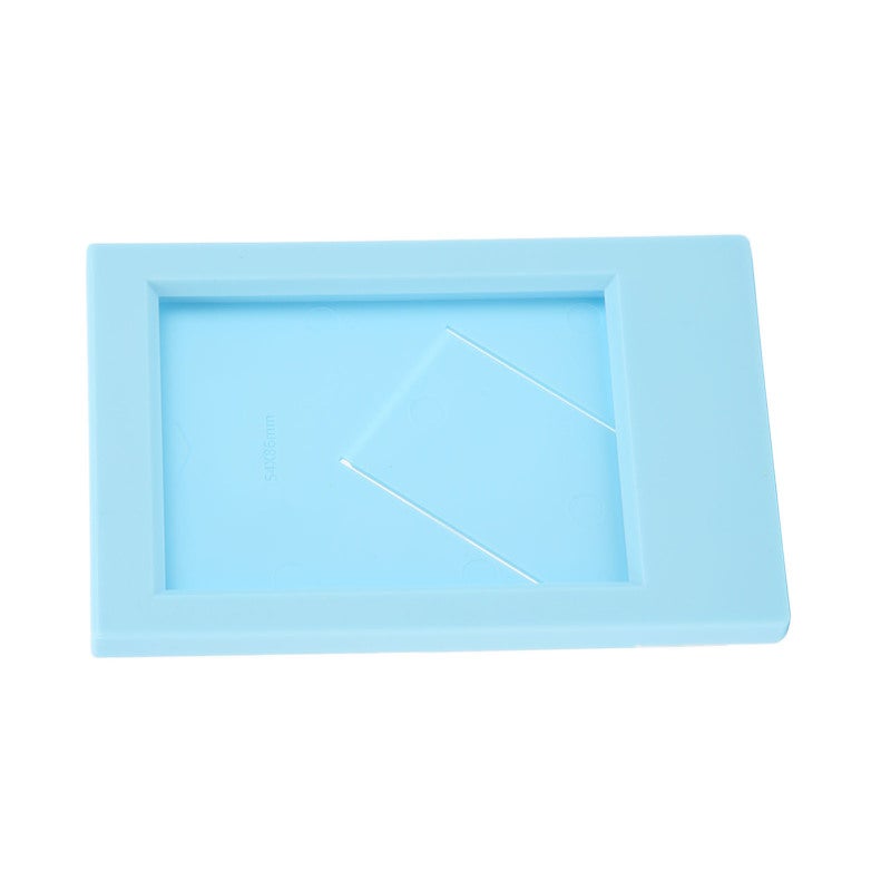 Plastic Rectangle Photo Frame 3in Desktop Stand - Reusable Decorative Frame Compatible with Fujifilm Instax Mini - Portable Yellow Frame for Office Dormitory Gift - Image 3