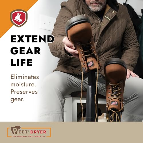 PEET Original XL Boot Dryer for Tall Boots - Electric Shoe Dryer for Hunting Boots, Knee-High Boots & Outdoor Gear - Always-On, Silent, No Extensions Needed - 25 Year Warranty, Made in USA - Image 4