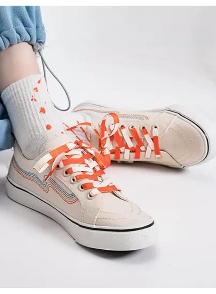 OSALIA Canvas Shoes Rubber Shoes Trainers Sneakers for Men and Women, Lightweight Breathable Casual Sneakers, Anti-Slip Rubber Sole, Comfortable Everyday Walking Trainers - Image 5