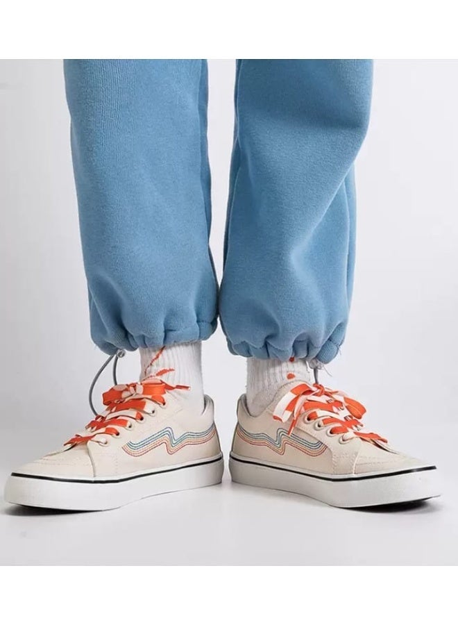 OSALIA Canvas Shoes Rubber Shoes Trainers Sneakers for Men and Women, Lightweight Breathable Casual Sneakers, Anti-Slip Rubber Sole, Comfortable Everyday Walking Trainers - Image 2