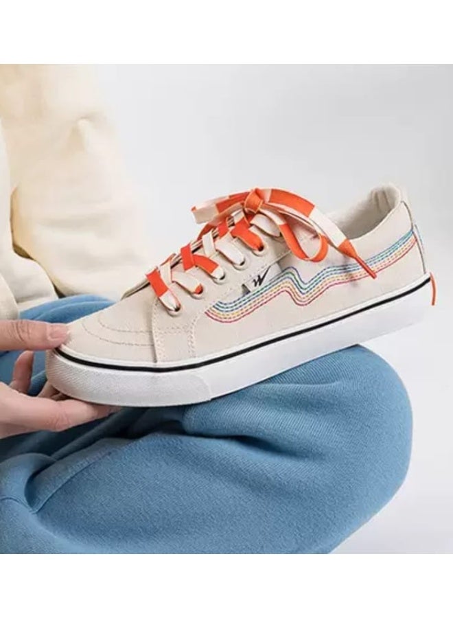 OSALIA Canvas Shoes Rubber Shoes Trainers Sneakers for Men and Women, Lightweight Breathable Casual Sneakers, Anti-Slip Rubber Sole, Comfortable Everyday Walking Trainers - Image 4