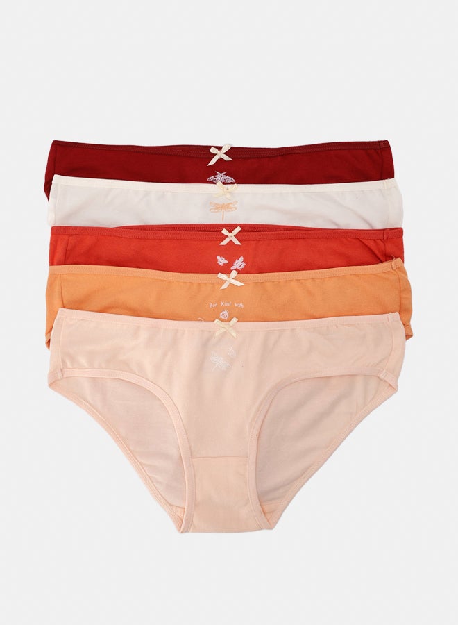 Carina Pack of 5 Colored Bikini Panties - Image 1