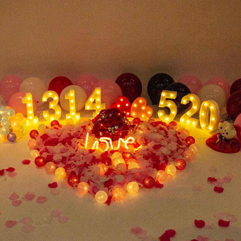 Marry Me Led Letter Light English Numbers Happy Birthday Light Party Expression Atmosphere Scene Layout Modeling - Image 5
