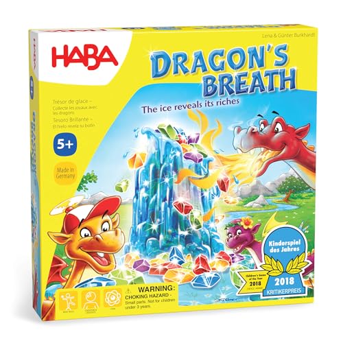 HABA Dragon's Breath Board Game - Award- Winning Board Games for Family Night and Exciting Tabletop Adventures for Dragon Fans Ages 5 and Up - Image 1
