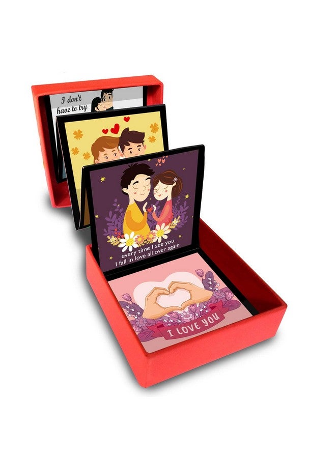 exciting Lives - Love Messages Popup Romantic Gift Box - Gift for Birthday, Anniversary - for Girlfriend, Boyfriend, Husband, Wife, Friend - 8 x 8 x 2.5 cm - Image 4