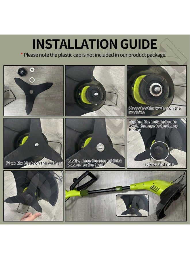 DECKMAN Update SB601RB Replacement Trimmer Blade, Compatible with Snow Joe SB600E, SB601E & SB602E Electric Trimmer/Edger, for Sun Joe 11.5-Inch 4.5-Amp Electric Trimmer/Edger With installation Instructions - Image 2
